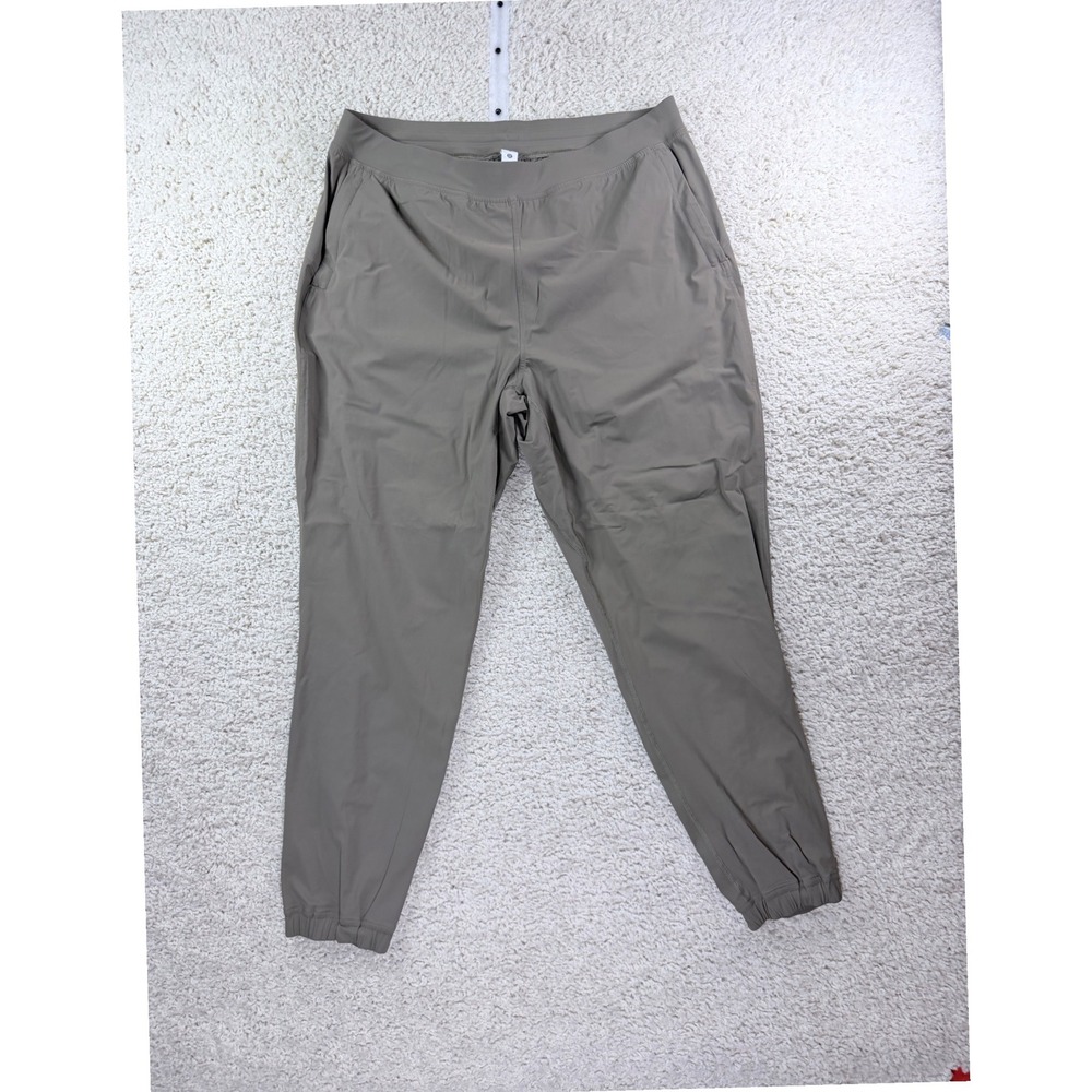 Womens 14 Lululemon Adaptive State Jogger Taupe Brown High Rise Athletic Pant
